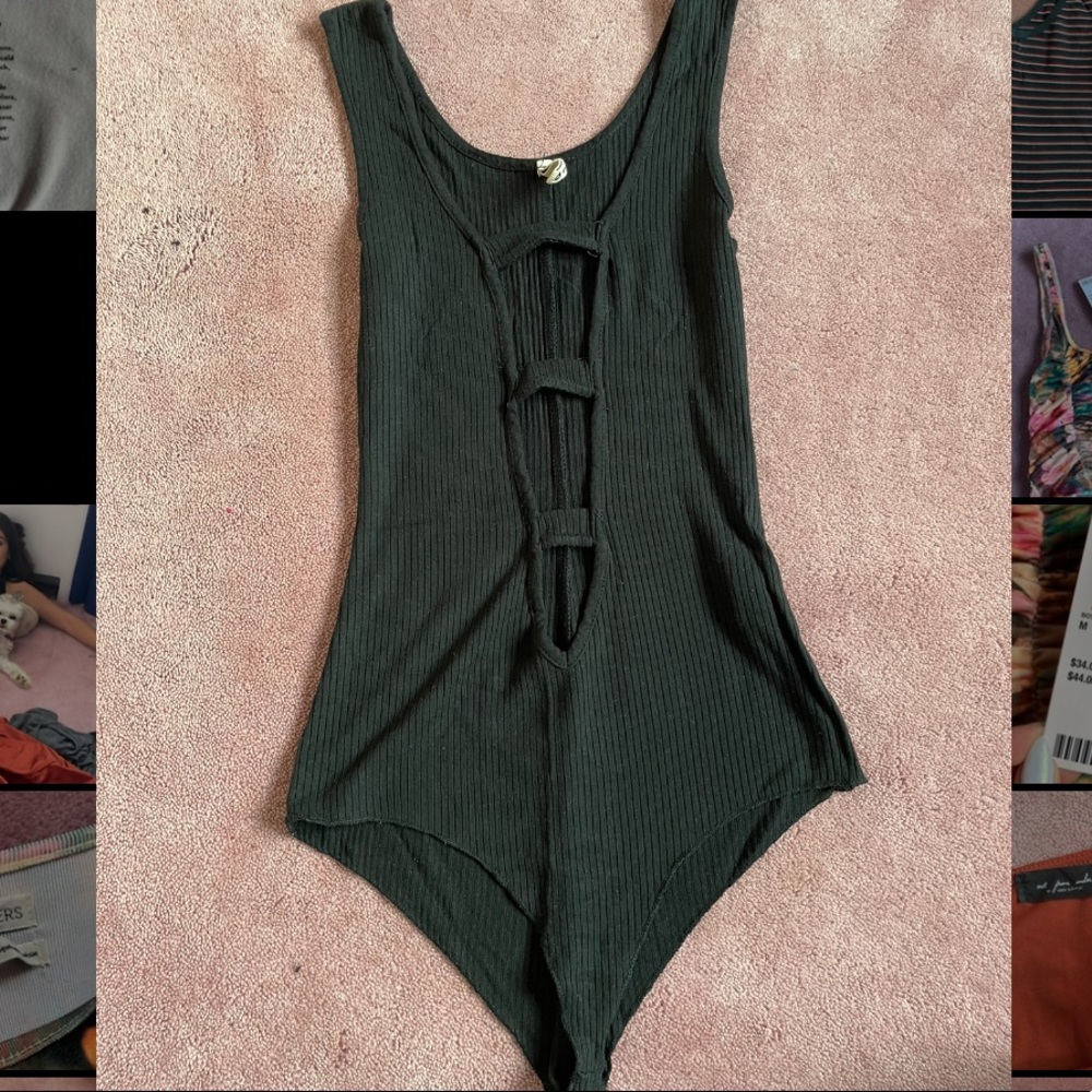 Emma & Sam Open Front Bodysuit